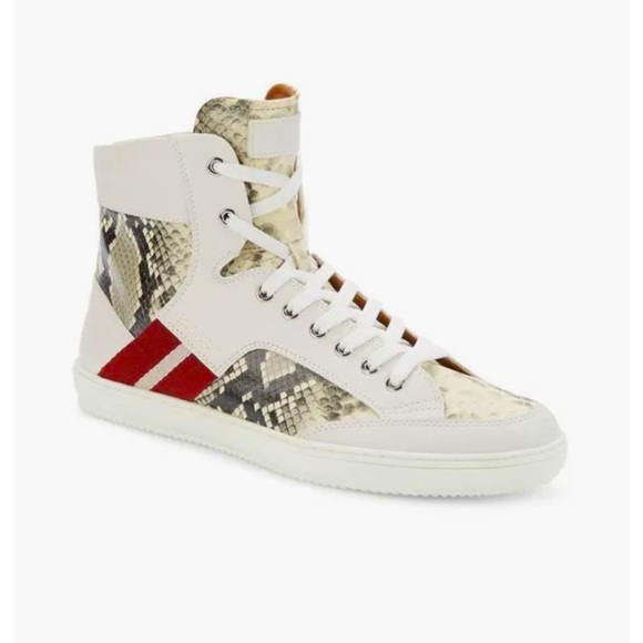 Bally Snakeskin Sneakers - Picture 2 of 11